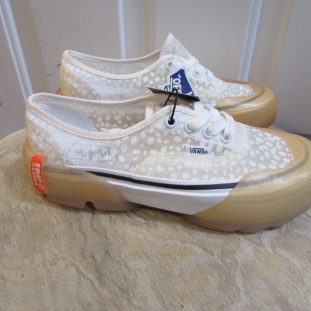 New Vans Mesh Dx Modular "Swap It" Dots White Sz … - image 2